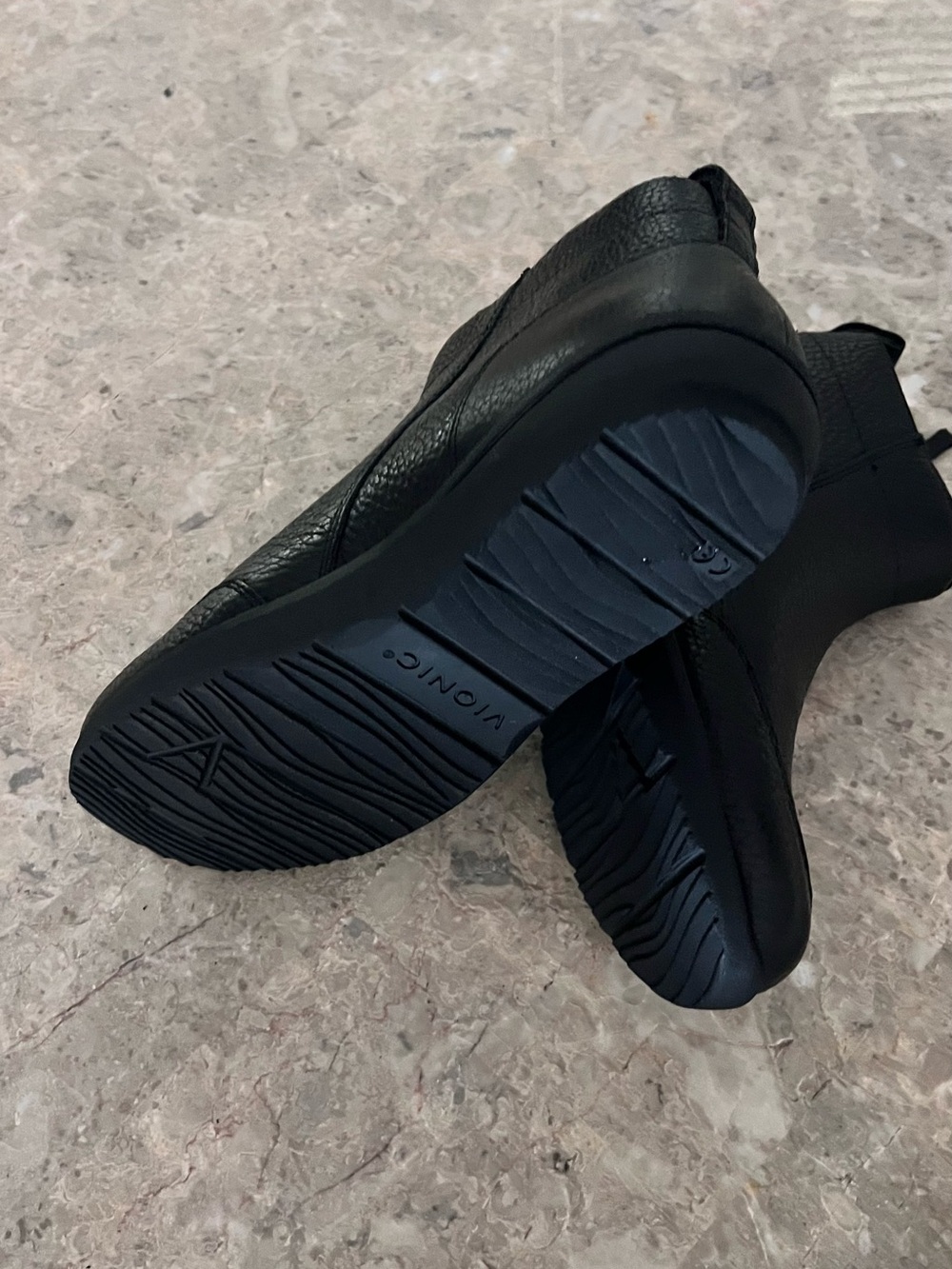 Women’s Black Leather Ankle Boots - Picture 3 of 4